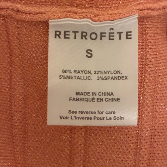 Retrofete Pink Button-Front Mini Dress - Picture 8 of 8